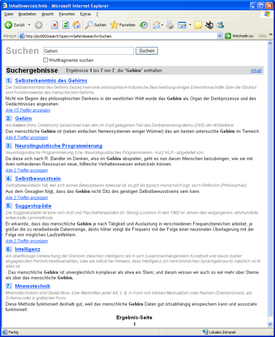 InfoRapid KnowledgeMap-Server