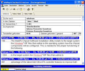 InfoRapid Suchen & Ersetzen / InfoRapid Search & Replace